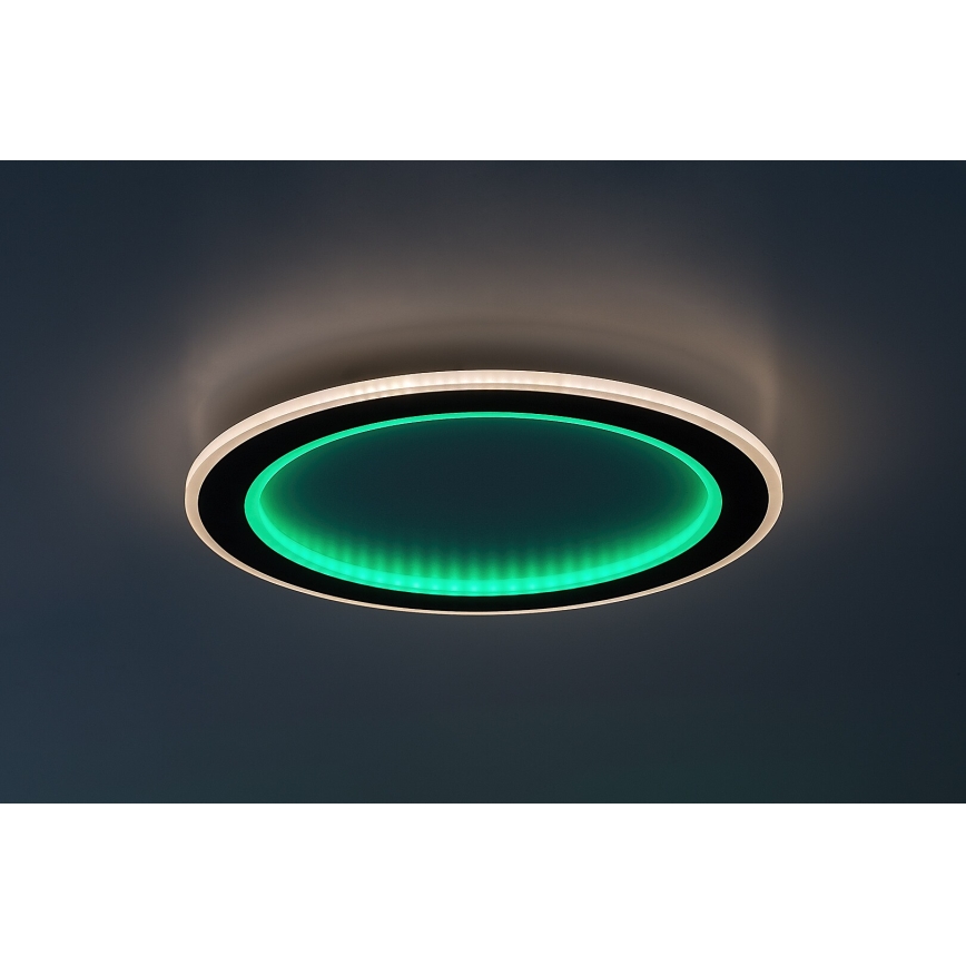 Rabalux - Светодиодный потолочный RGB-светильник с регулированием яркости LED/22W/230V 3000-6500K + дистанционное управление