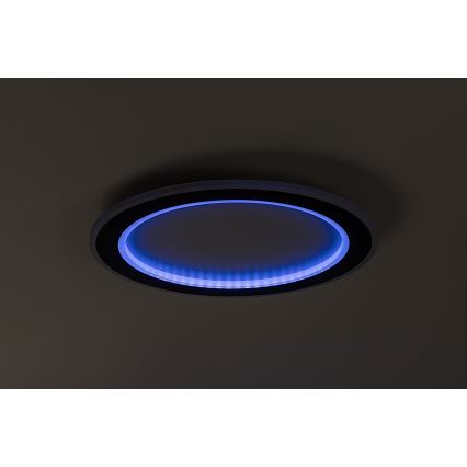 Rabalux - Светодиодный потолочный RGB-светильник с регулированием яркости LED/22W/230V 3000-6500K + дистанционное управление