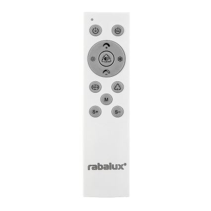 Rabalux - Светодиодный потолочный RGB-светильник с регулированием яркости LED/22W/230V 3000-6500K + дистанционное управление