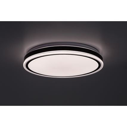 Rabalux - затемнюваний стельовий світильник LED/20W/230V 3000-6500K діам. 38,5 cm чорний + пульт дистанційного керування