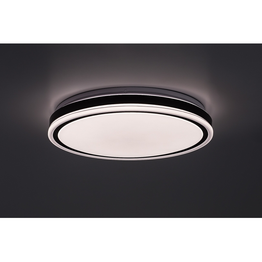 Rabalux - затемнюваний стельовий світильник LED/20W/230V 3000-6500K діам. 38,5 cm чорний + пульт дистанційного керування