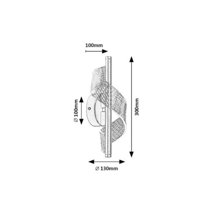 Рабалукс - світлодіодний настінний світильник 6 Вт/230 В 3000 К