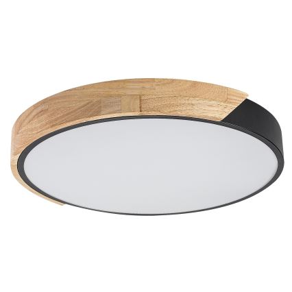 Rabalux - Светодиодный потолочный светильник LED/24W/230V 4000K черный/дуб диам. 41 см