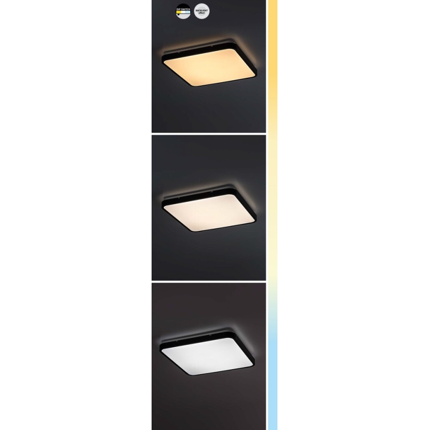 Rabalux - Светодиодный потолочный светильник для ванной комнаты LED/24W/230V 3000/4000/6000K IP44 29x29 см белый