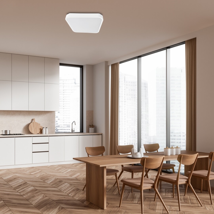 Rabalux - Світлодіодний стельовий світильник для ванної кімнати LED/36W/230V 3000/4000/6000K IP44 42x42 cm білий