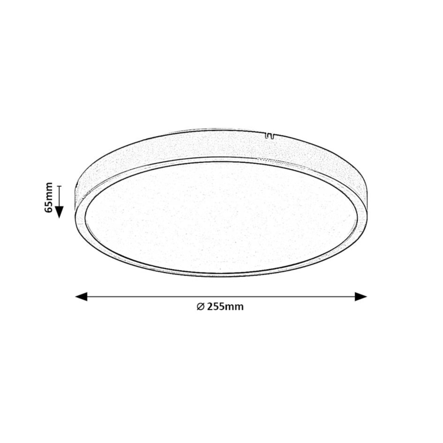 Rabalux - Светодиодный потолочный светильник для ванной комнаты LED/12W/230V 3000/4000/6000K IP44 диаметр 25,5 см белый