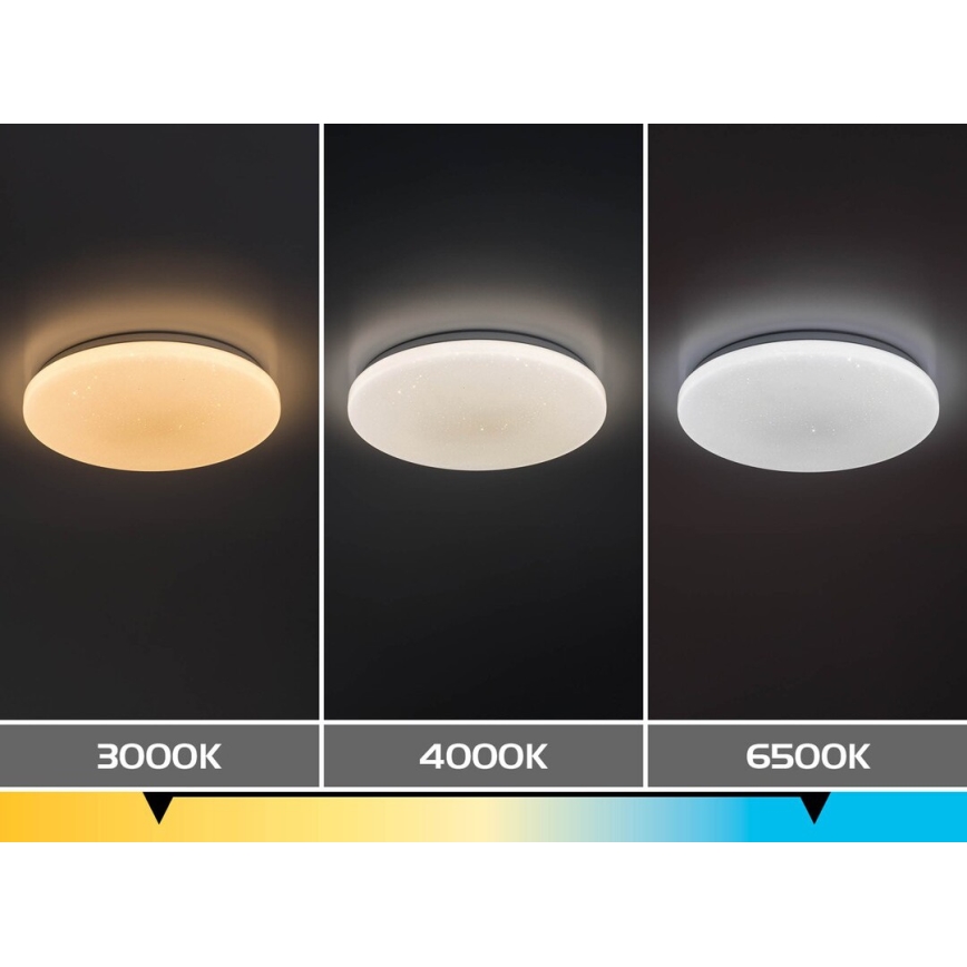 Rabalux - диммируемый светодиодный потолочный светильник LED/22W/230V 3000-6500K диаметр 33 см + пульт дистанционного управления