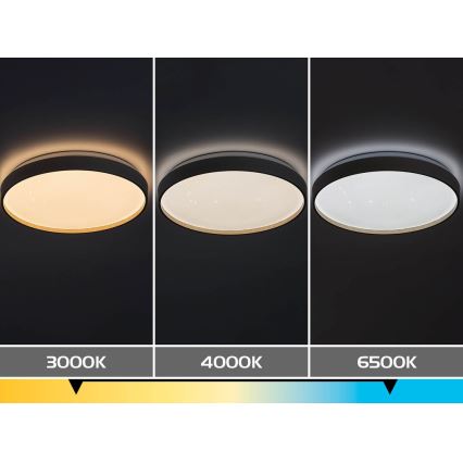 Rabalux - стельовий світильник LED з регульованою яскравістю, 80 Вт, 230 В, 3000-6500 К, діаметр 77 см + пульт дистанційного керування