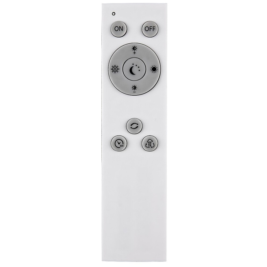 Rabalux - Светодиодная подвесная люстра с регулированием яркости LED/38W/230V 3000-6500K черный + дистанционное управление