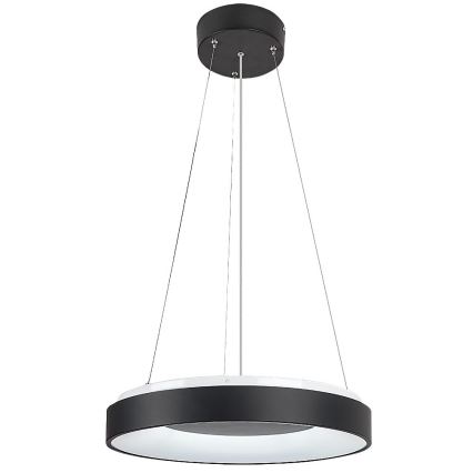 Rabalux - Світлодіодна підвісна люстра з регулюванням яскравості LED/38W/230V 3000-6500K чорний + пульт дистанційного керування