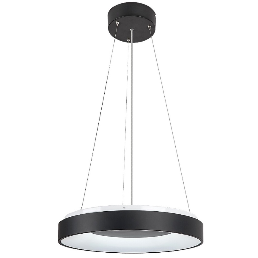 Rabalux - Світлодіодна підвісна люстра з регулюванням яскравості LED/38W/230V 3000-6500K чорний + пульт дистанційного керування