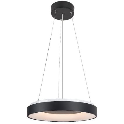 Rabalux - Світлодіодна підвісна люстра з регулюванням яскравості LED/38W/230V 3000-6500K чорний + пульт дистанційного керування
