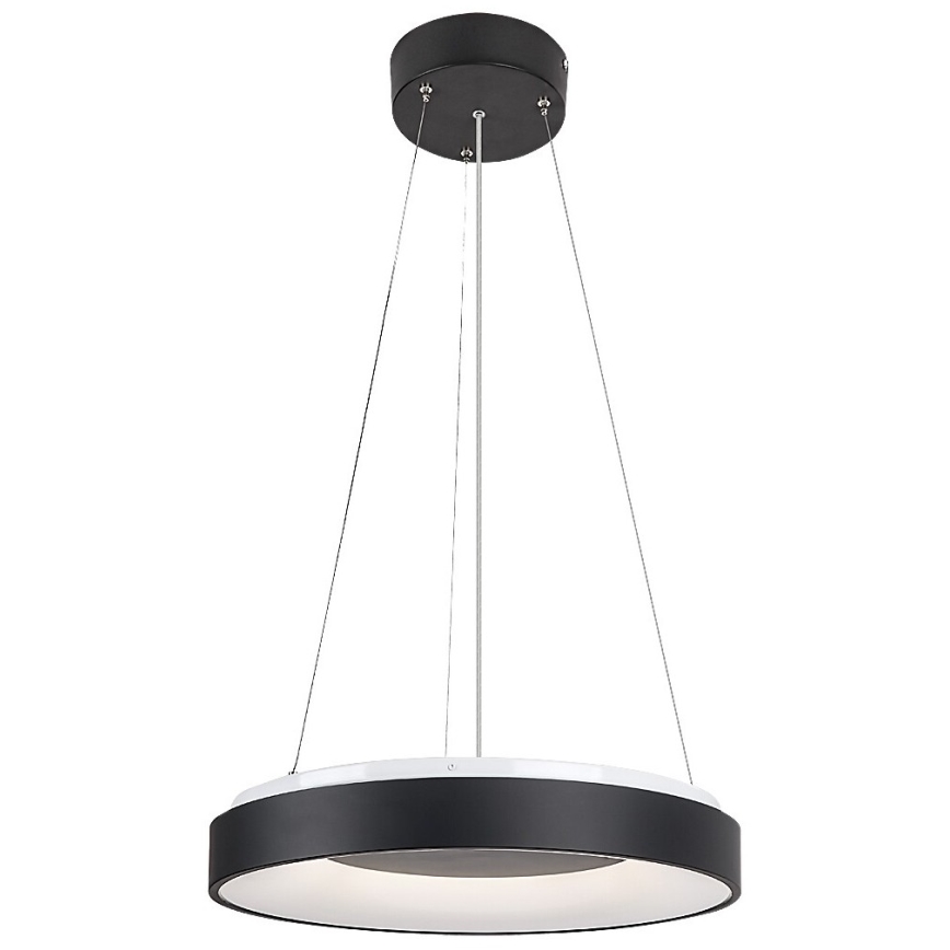 Rabalux - Світлодіодна підвісна люстра з регулюванням яскравості LED/38W/230V 3000-6500K чорний + пульт дистанційного керування