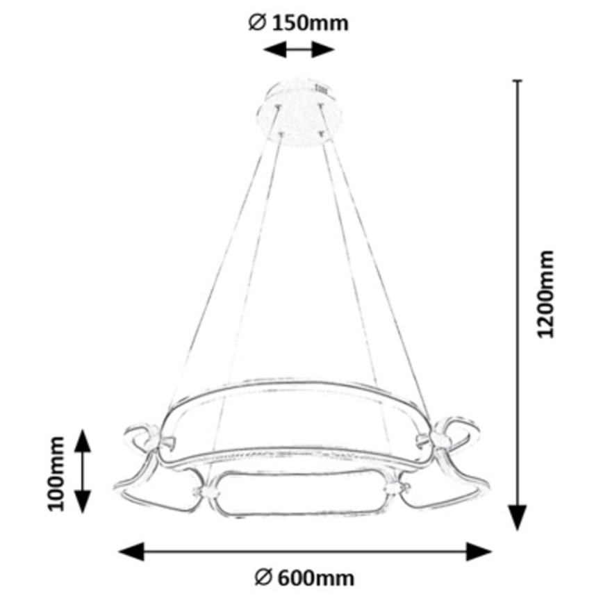 Rabalux - Светодиодная люстра на тросе LED/67W/230V 4000K