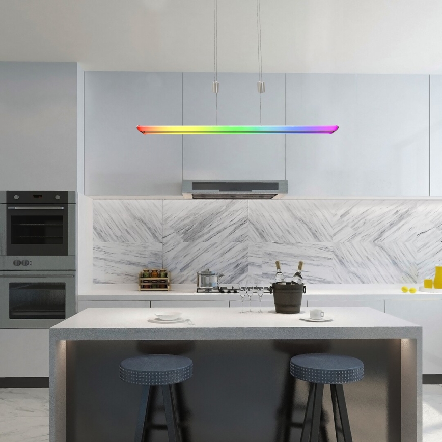 Rabalux - Светодиодная подвесная RGB-люстра с регулированием яркости LED/24W/230V Wi-Fi Tuya + дистанционное управление