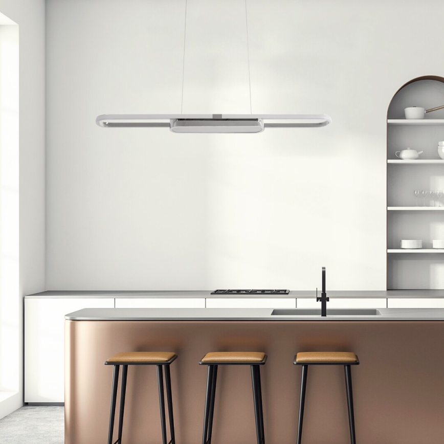 Rabalux - Світлодіодна підвісна люстра LED/48W/230V 4000K матовий хром