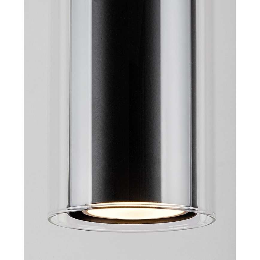 Rabalux - Підвісна люстра 1xGU10/50W/230V прозорий/чорний