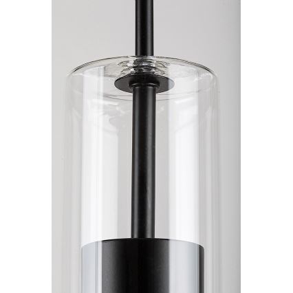 Rabalux - Підвісна люстра 1xGU10/50W/230V прозорий/чорний