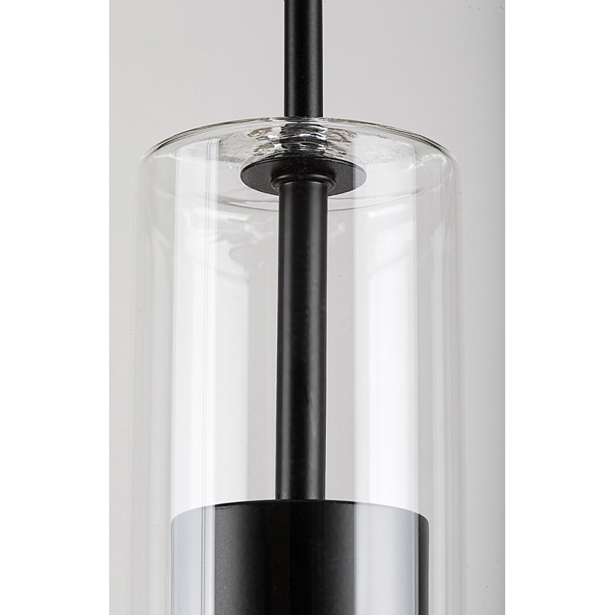 Rabalux - Подвесная люстра 1xGU10/50W/230V прозрачный/черный
