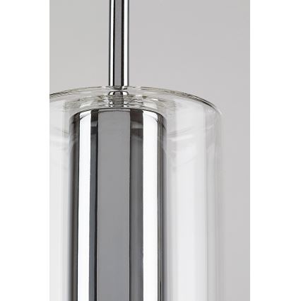 Rabalux - Підвісна люстра 1xE27/40W/230V прозорий/глянцевий хром