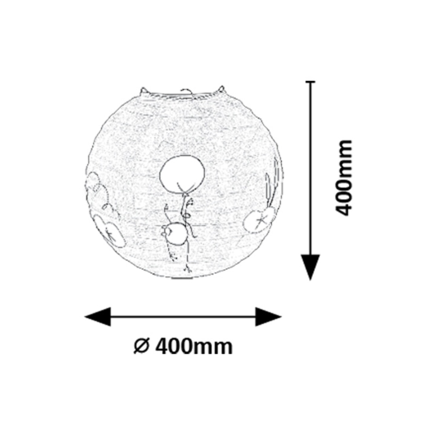 Rabalux - Дитячий абажур для люстри max. 40W діаметр 40 см