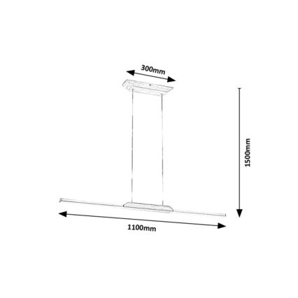 Rabalux - Світлодіодна підвісна люстра LED/26W/230V 4000K бук