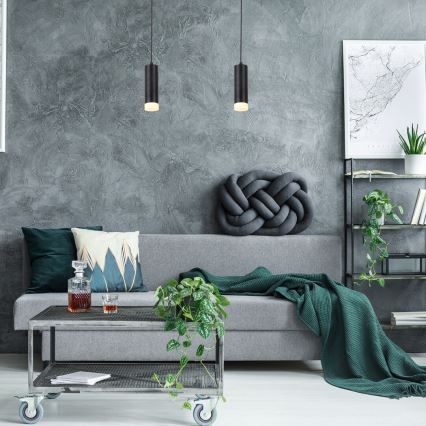 Rabalux - Люстра на тросі 1xGU10/5W/230V дуб