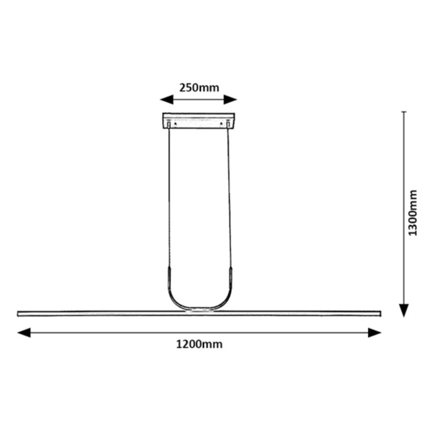 Rabalux - Светодиодная подвесная люстра LED/25W/230V 3000K черный