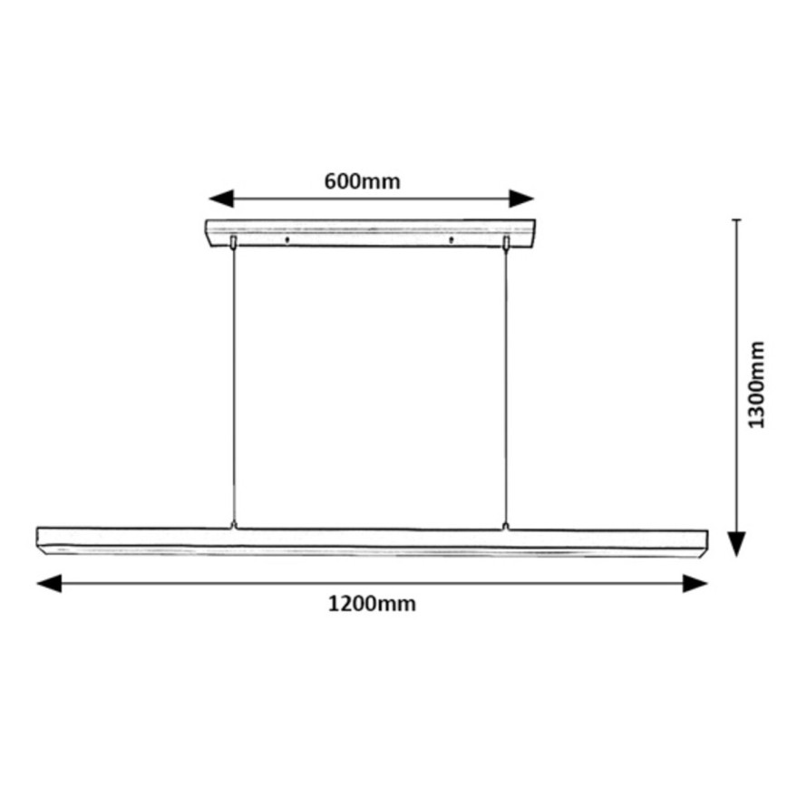 Rabalux - Светодиодная подвесная люстра LED/30W/230V 4000K черный