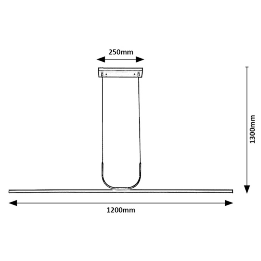 Rabalux - Світлодіодна підвісна люстра LED/25W/230V 3000K глянцевий хром