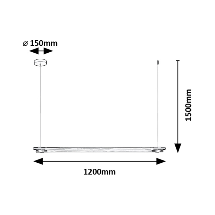 Rabalux - Светодиодная подвесная люстра LED/28W/230V 3000K