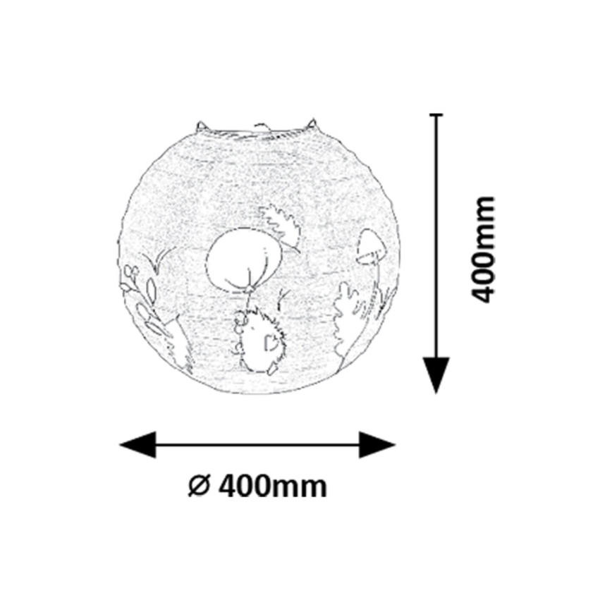 Rabalux - Дитячий абажур для люстри max. 40W діаметр 40 см