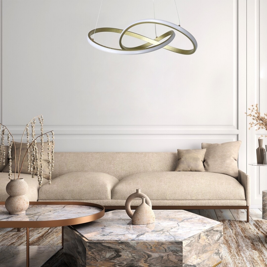 Rabalux - Светодиодная подвесная люстра LED/36W/230V 3000K золотистый
