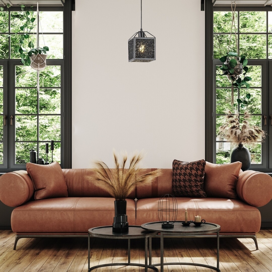 Rabalux - Підвісна люстра 1xE27/40W/230V чорний