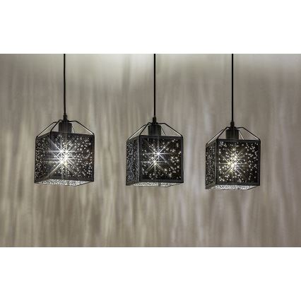 Rabalux - Підвісна люстра 3xE27/40W/230V чорний