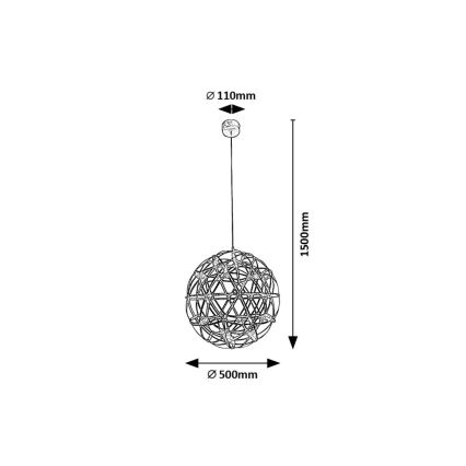 Rabalux - Світлодіодна підвісна люстра LED/16W/230V 3000K глянцевий хром