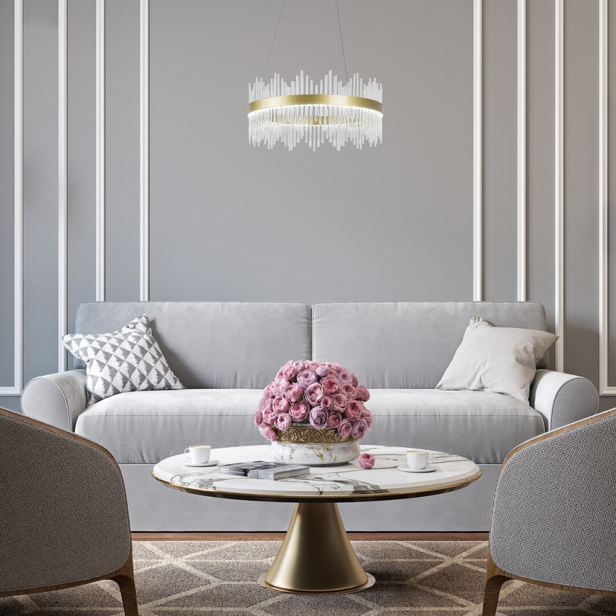 Rabalux - Світлодіодна підвісна люстра LED/36W/230V 3000/4000/6000K золотий