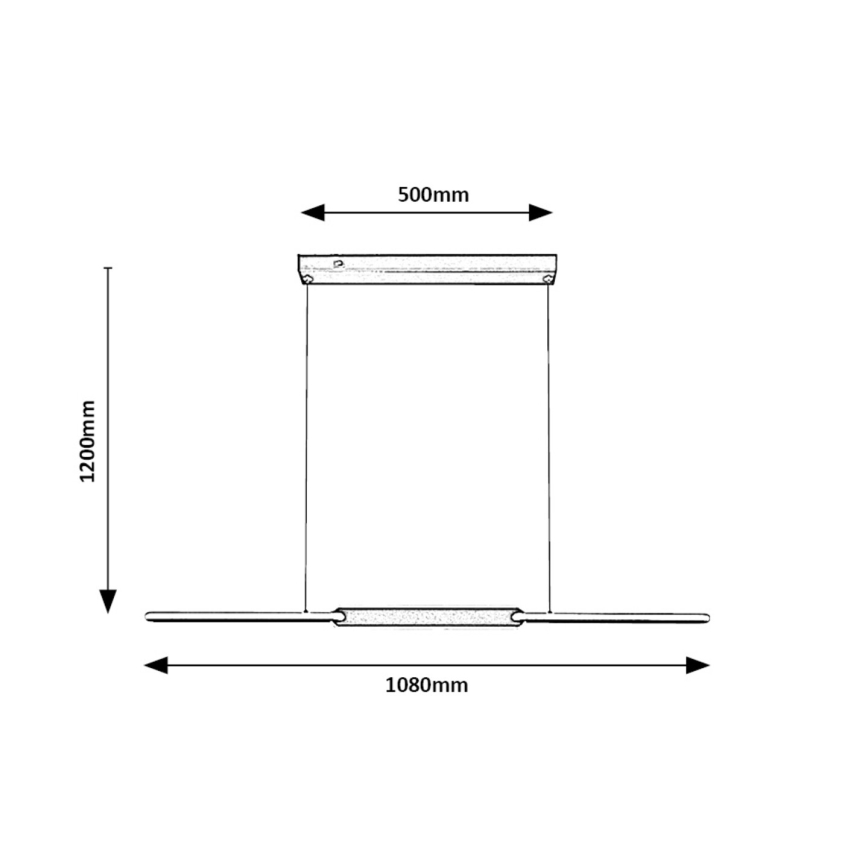 Rabalux - Светодиодная подвесная люстра LED/36W/230V 3000K/4000K