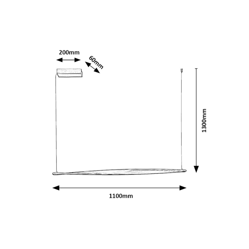 Rabalux - Світлодіодна підвісна люстра LED/28W/230V