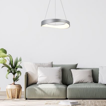 Rabalux - Светодиодная подвесная люстра LED/56W/230V 3000K серебристый