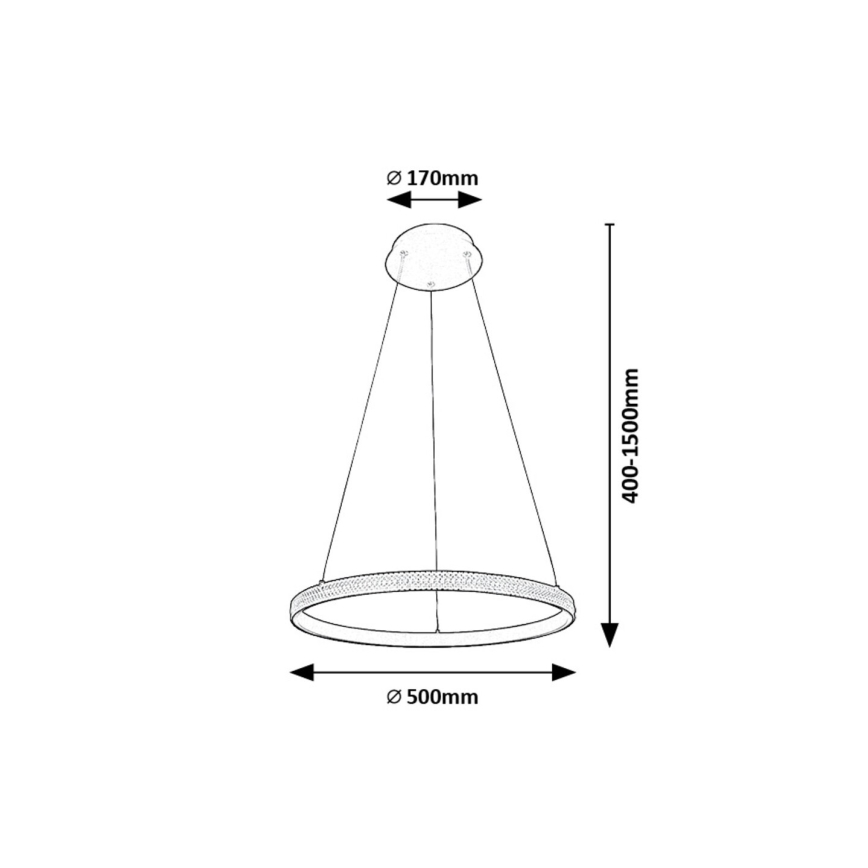 Rabalux - Світлодіодна підвісна люстра LED/32W/230V 3000K