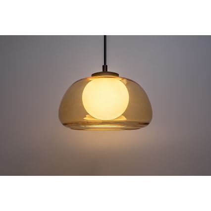 Rabalux - Підвісна люстра 1xG9/5W/230V коричневий/димчастий