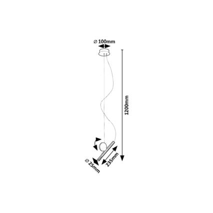 Rabalux - Светодиодная подвесная люстра LED/3W/230V 3000K