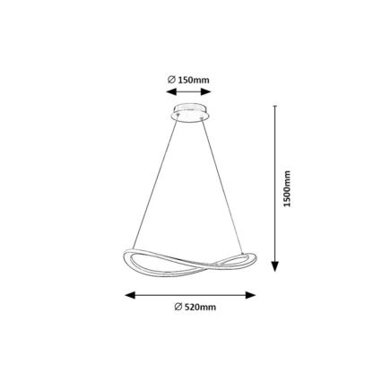 Rabalux - LED люстра на тросе LED/40W/230V 3000K