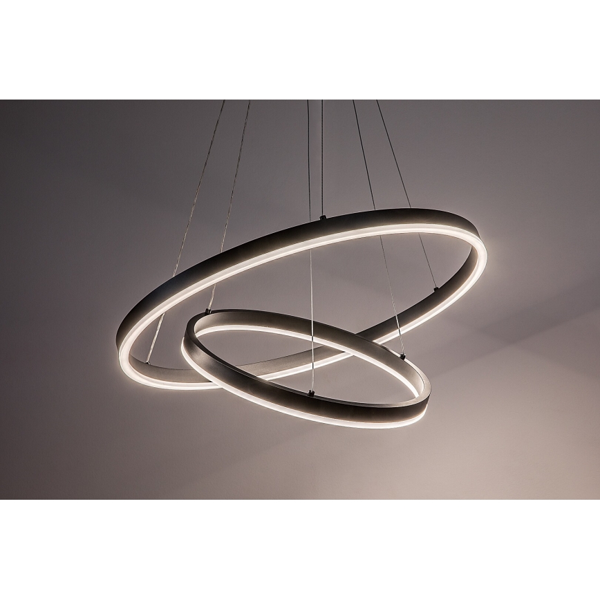 Rabalux - Світлодіодна люстра на тросі з регулюванням яскравості LED/80W/230V 3000-6500K + пульт дистанційного керування