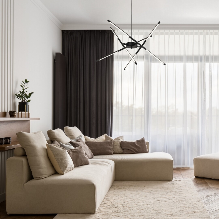 Rabalux - Світлодіодна підвісна люстра LED/40W/230V 3000K чорний