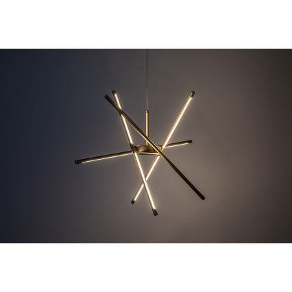 Rabalux - Светодиодная подвесная люстра LED/40W/230V 3000K золотистый
