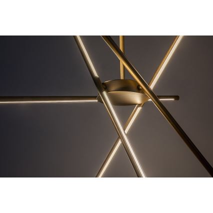 Rabalux - Светодиодная подвесная люстра LED/40W/230V 3000K золотистый