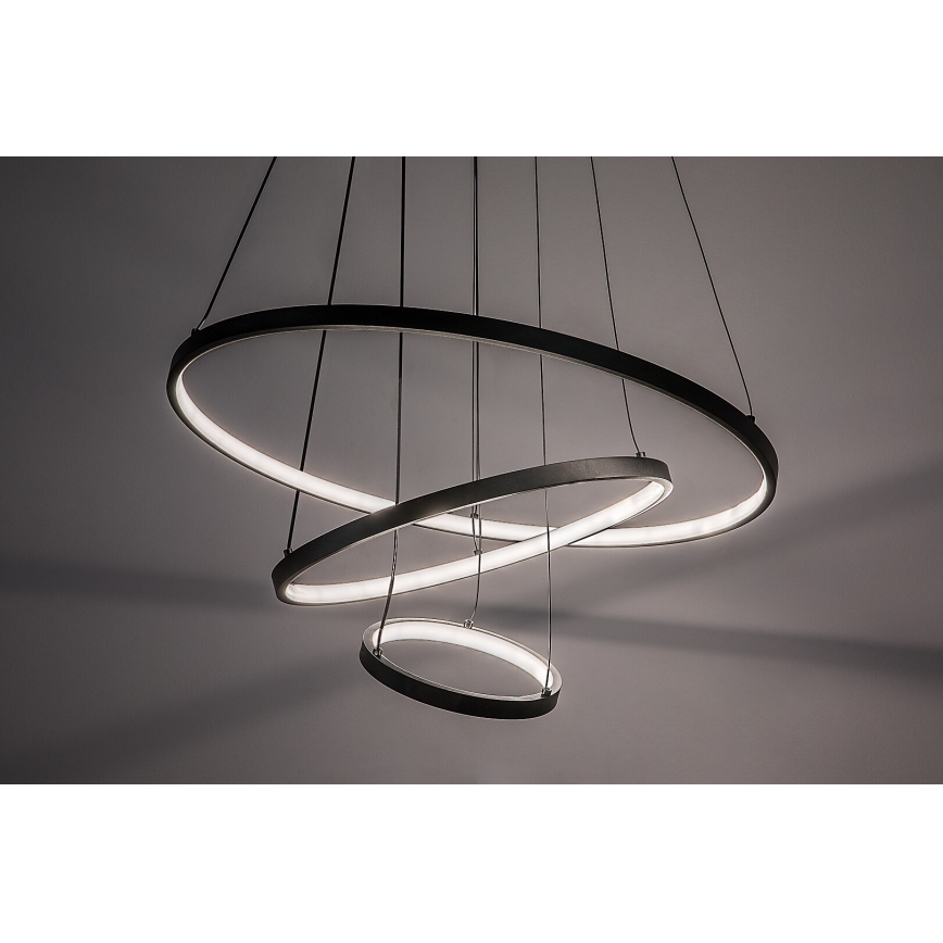 Rabalux - LED люстра на тросі з регульованою яскравістю LED/90W/230V 3000-6500K + пульт дистанційного керування
