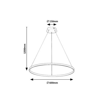 Rabalux - світлодіодна люстра на тросі LED/55W/230V 3000K